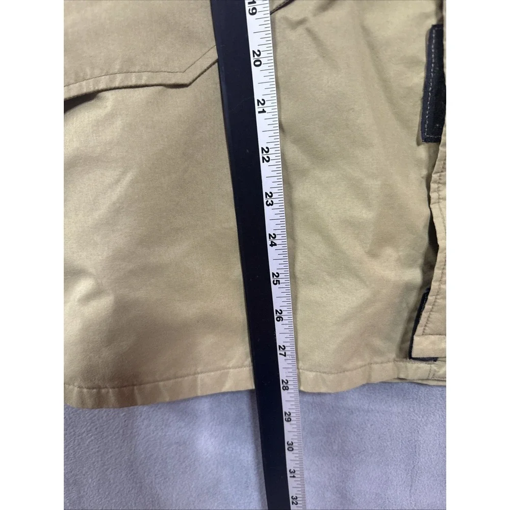 Marmot Mountain Works GoreTex Jacket Sz S Vintage Hooded Ski Rain Coat Beige 80s